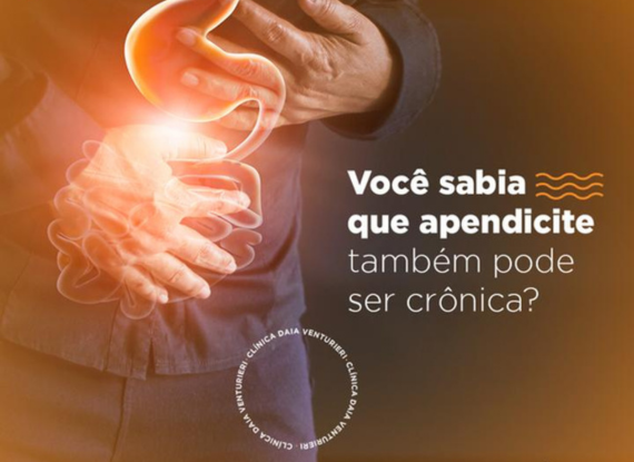 Banner do post Você sabia que apendicite também pode ser crônica?