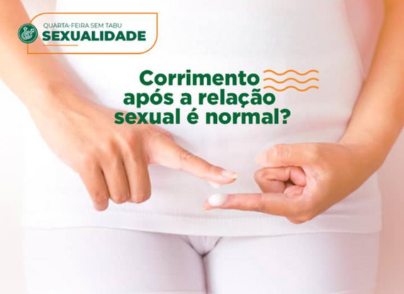 Banner do post Corrimento após a relação sexual é normal?