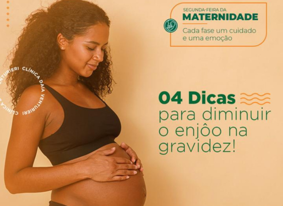 Imagem do post 04 Dicas para diminuir o enjôo na gravidez!